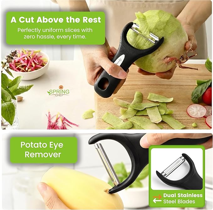 Spring Chef Stainless Steel Y Shaped Vegetable Peeler - Image 6