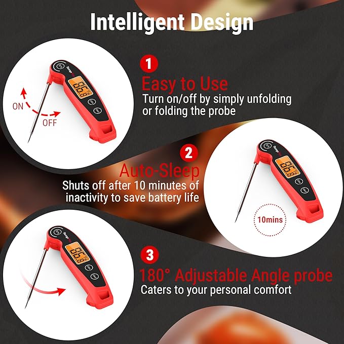 TempPro TP605 Instant Read Meat Thermometer - Image 3