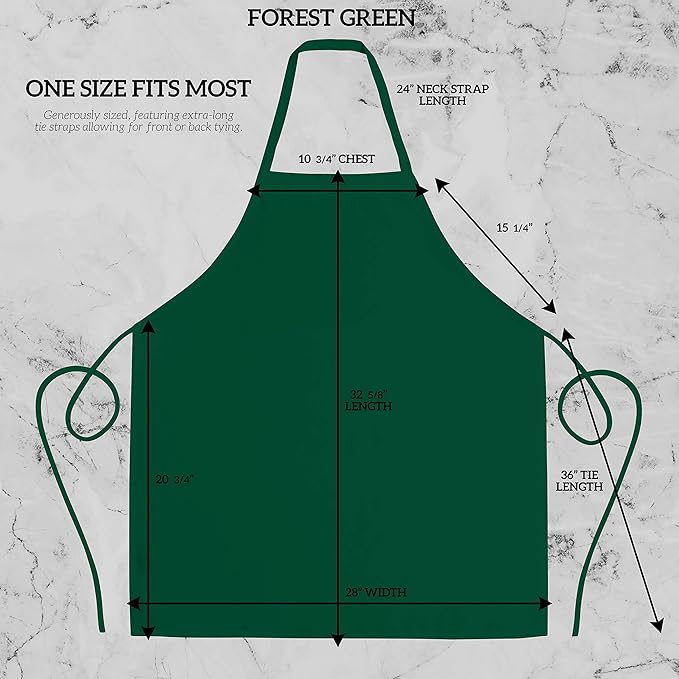 GREEN LIFESTYLE 12 Pack Professional Chef Apron – Grilling Aprons - Image 2