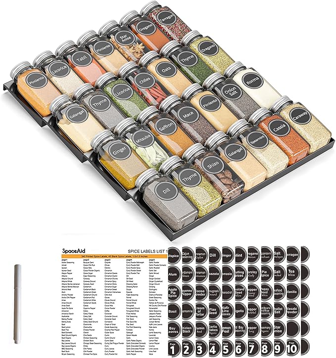 SpaceAid Spice Drawer Organizer by SpaceAid