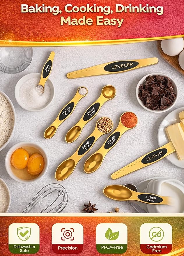 Magnetic Measuring Spoons Set - Image 2