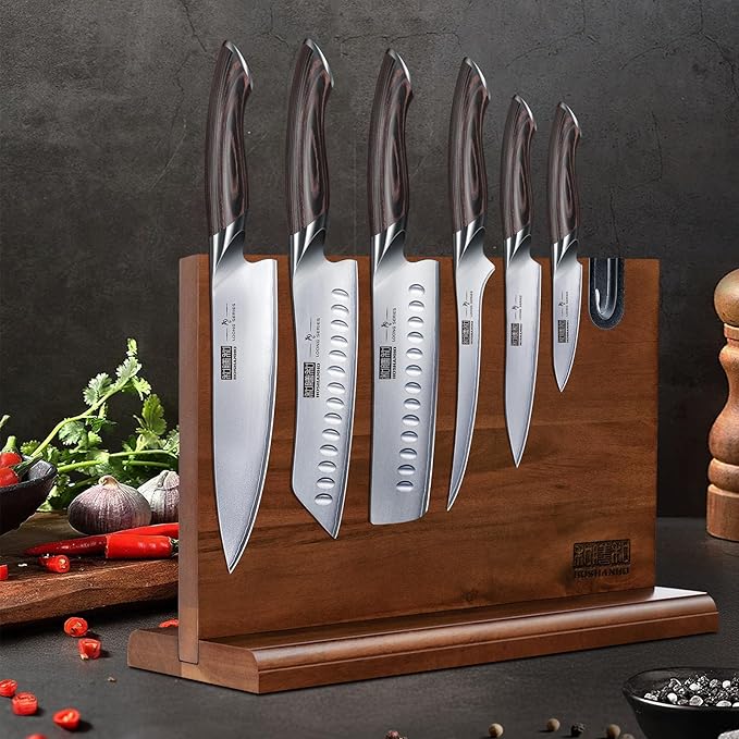 HOSHANHO 7 Pieces Kitchen Knife Set, Japanese High Carbon Stainless Steel - Image 7