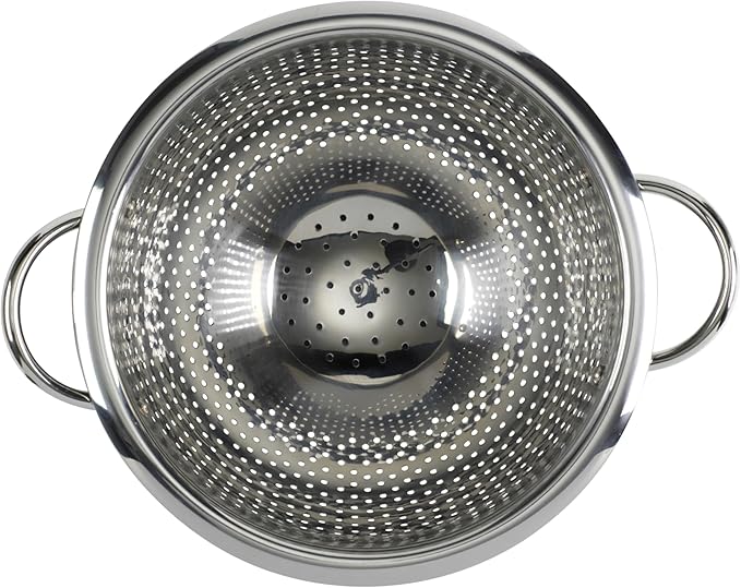 GoodCook Gourmet Colander, 5qt capacity, Stainless Steel - Image 2