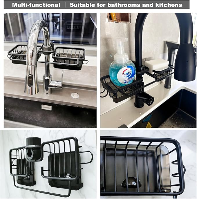 Sink Organizer Rack for Kitchen and Bathroom, Stainless Steel Detachable - Image 5