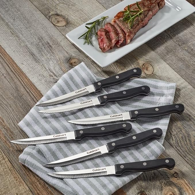 Cuisinart Knife Set, Lightweight, Stainless Steel & Durable, C77TR-6PSK - Image 3