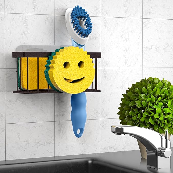 MURLONG Sponge Holder Smiley Face, Sink Caddy - Image 6