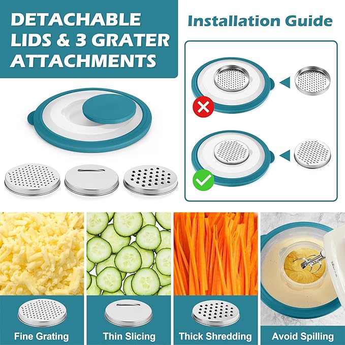 TeamFar Mixing Bowls, For Kitchen Mixing/Baking/Storing/Prepping, Visible & - Image 3