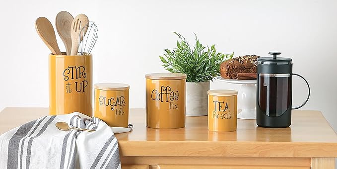 DII Kitchen Accessories Retro Collection, Canister Set, 3 Piece - Image 5