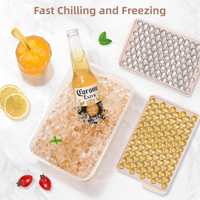 WIBIMEN Mini Ice Cube Trays, 0.55” Tiny Pebble Ice - Image 3