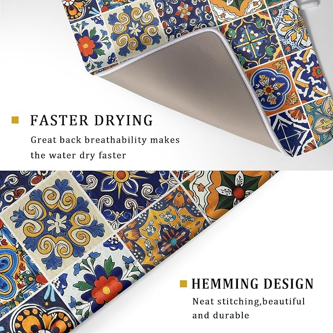 Talavera Mexican Tiles Dish Drying Mat - Image 2