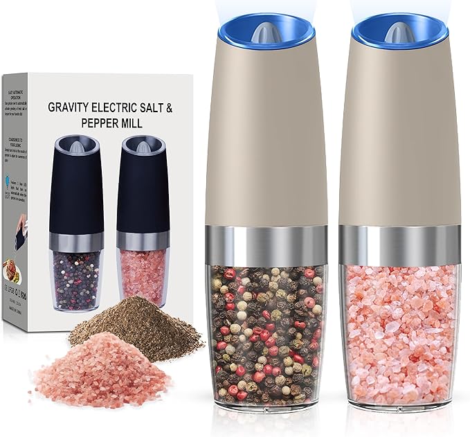 Battery Operated Salt And Pepper Grinder Set by Unknown