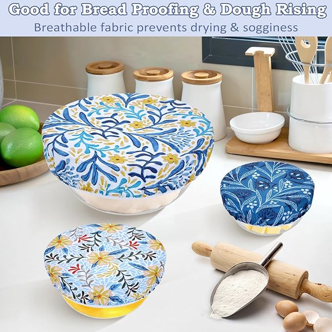 5-Size Reusable Beeswax Bowl Covers - Image 4