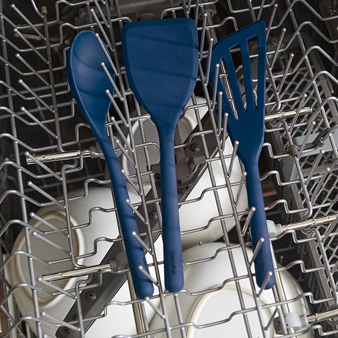 GreenPan Silicone 7 Piece Cooking Utensil Set, Flexible Nonstick Kitchen Tools - Image 5