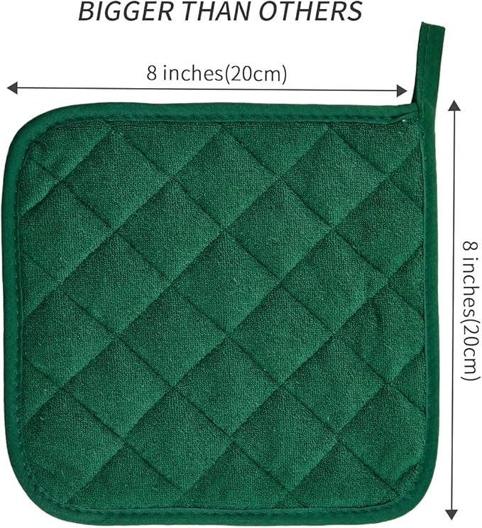 Pot Holders Buffalo Plaid Cotton Heat Resistant Potholder, Pot Holder, Hot Pads - Image 2