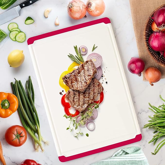 Large Kitchen Plastic Cutting Board - Image 6