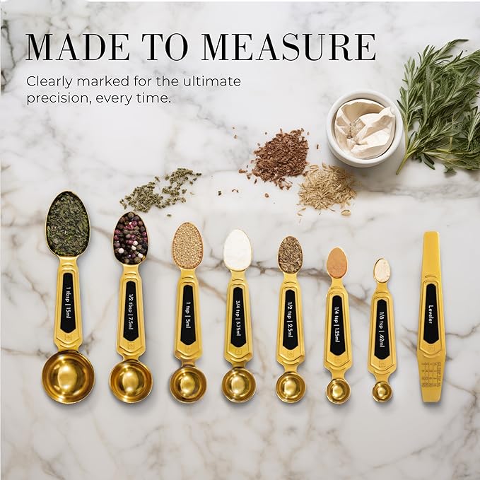 Gold Magnetic Measuring Spoons - Image 2