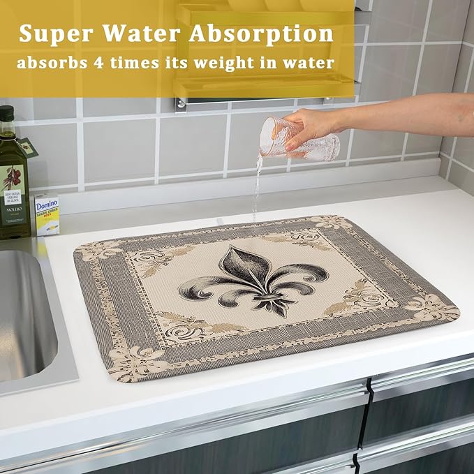 Giwawa Mardi Gras Dish Drying Mat - Image 7
