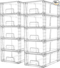 Vtopmart 10 Pack Stackable Storage Drawers, Easily Assemble Containers by Vtopmart