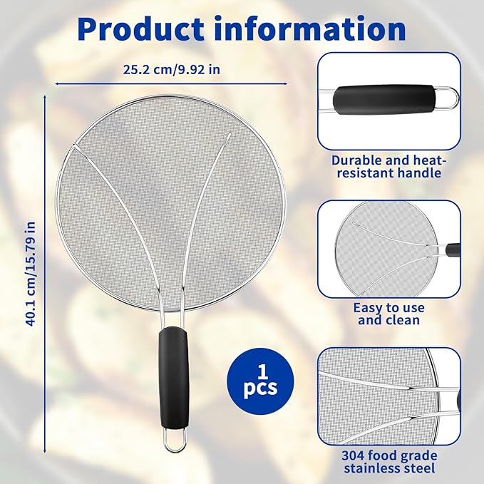 Splatter Screen for Frying Pan - Image 2
