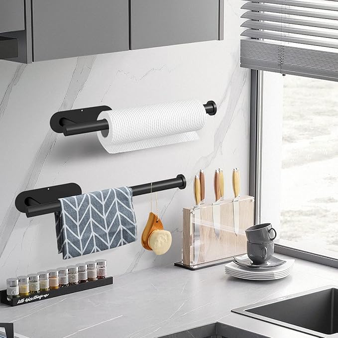 DEKAVA Paper Towel Holder Under Cabinet Wall Mount - Image 2