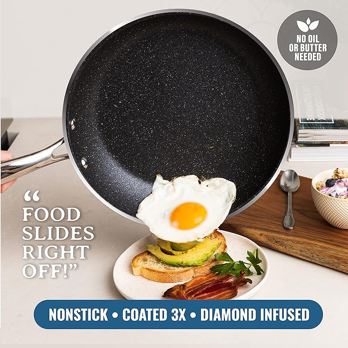 Granitestone 20-Piece Nonstick Pots and Pans Set - Image 3