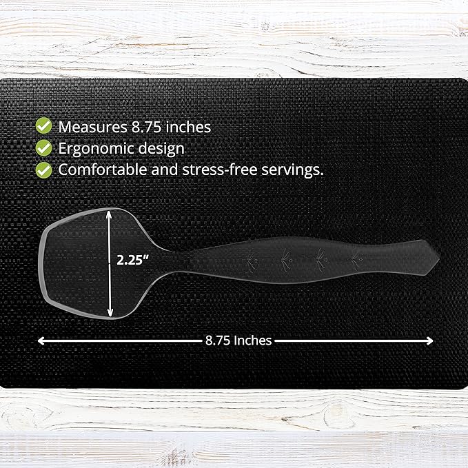 PARTY BARGAINS Disposable Clear Plastic Serving Spoons 8.75″ – Heavy-Duty Clear - Image 2