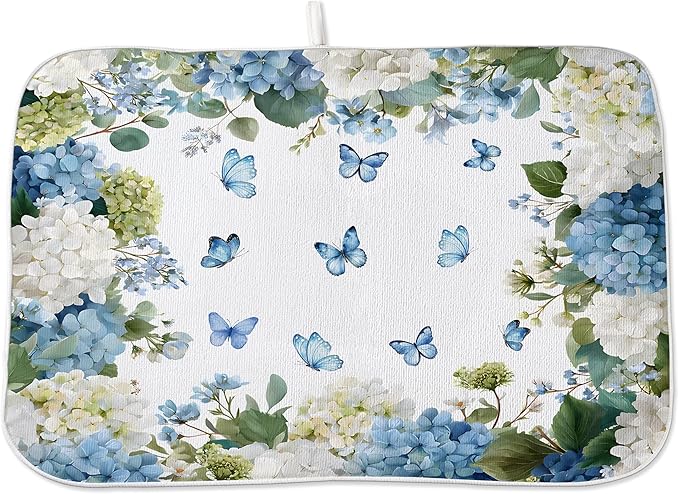 Spring Dish Drying Mat 18x24 Inches by OFIRD