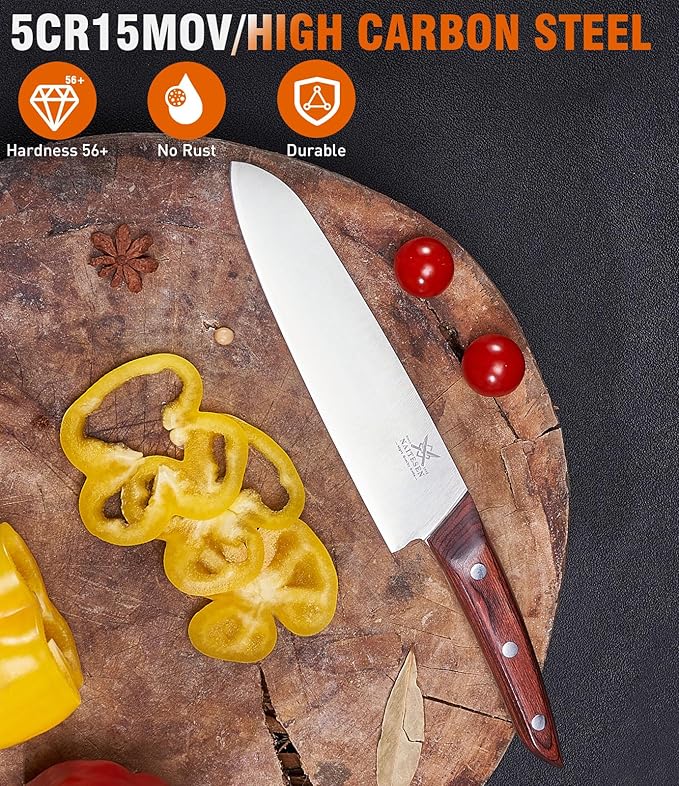 Naitesen 5PCS Professional Kitchen Chef Knife Set - Image 3