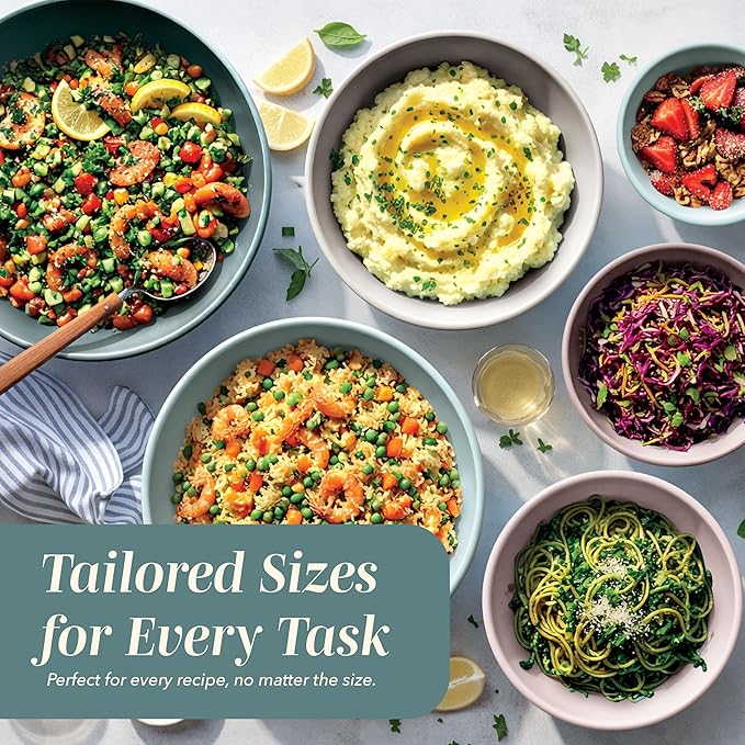COOK WITH COLOR Mixing Bowls with TPR Lids - Image 5