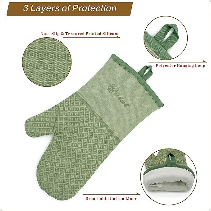 Yutat Silicone Oven Mitts - Image 3