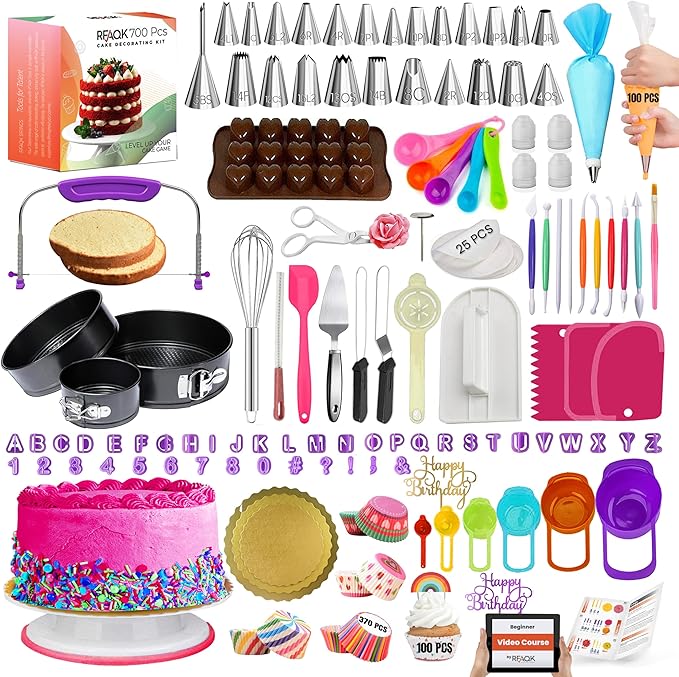 RFAQK 700PCs Cake Decorating Kit by RFAQK