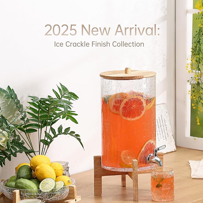2 Gallon Glass Drink Dispenser - Image 4