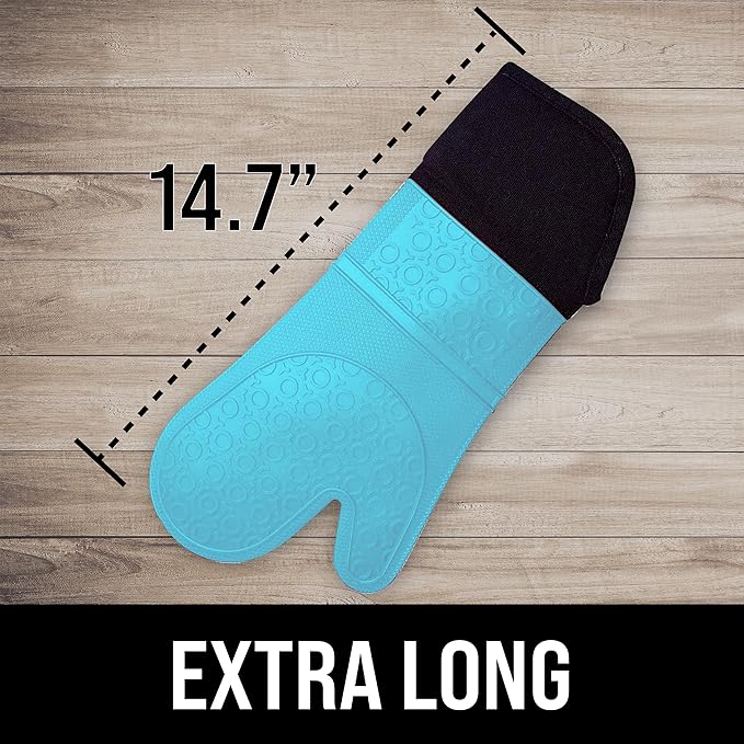 BPA-Free Soft Silicone Oven Mitts - Image 2