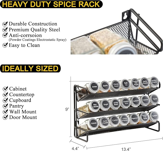 SpaceAid Spice Rack Organizer - Image 3