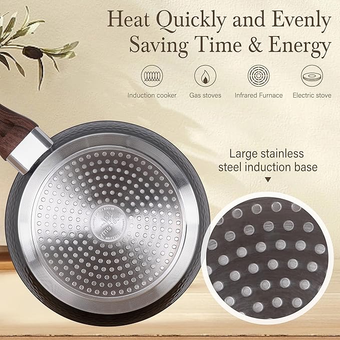 Kitchen Academy Induction Pots and Pans Set Non Stick - Image 2