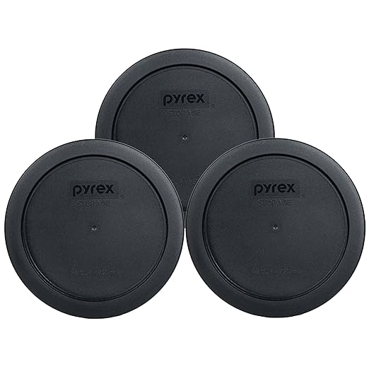 Pyrex 7201-PC 4 Cup Black Food Storage Replacement Lid by Pyrex