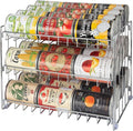 Kitchen Details 3 Tier Can Organizer | Chrome Steel Canned Food Storage Rack | by KitchenDetails