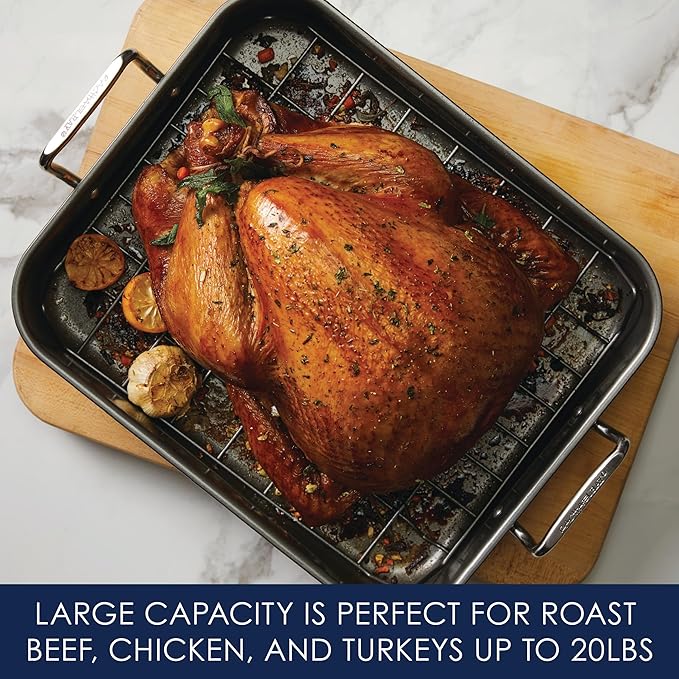 Rachael Ray Bakeware Nonstick Roaster/Roasting Pan - Image 7