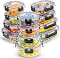 JoyJolt 24pc Borosilicate Glass Storage Containers by JoyJolt