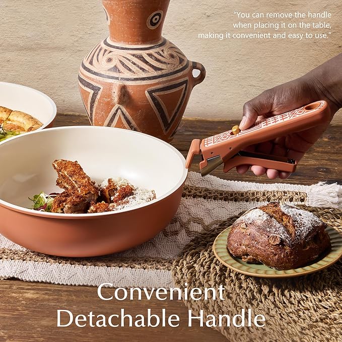 CAROTE 21-Piece Ceramic Cookware Set, Nonstick Pots and Pans Set - Image 7
