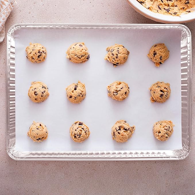 PLASTICPRO Aluminum Pans 10 Pack Disposable Cookie Sheets 13 x 17 Baking Pans - Image 5