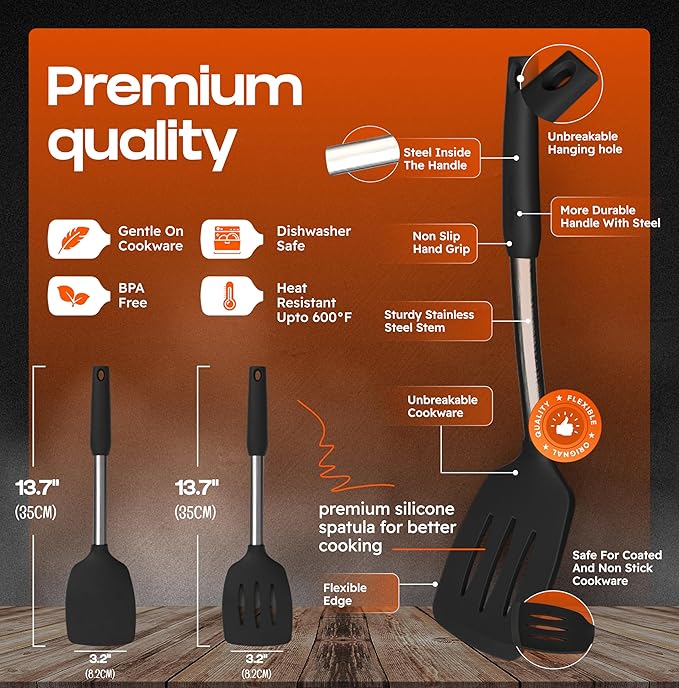 BakeRoyal Silicone Spatula Set - Image 2