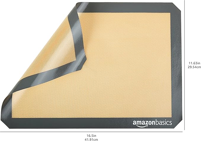 Amazon Basics Silicone Rectangular Baking Mat, Dishwasher Safe, Food Safe - Image 6