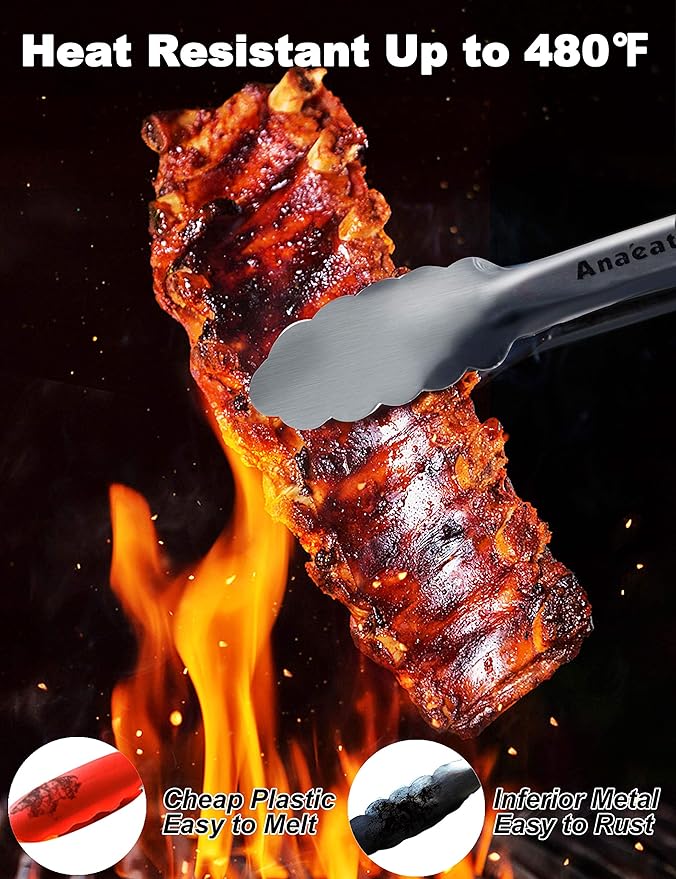 Anaeat Premium Sturdy Barbecue Tongs - Image 2