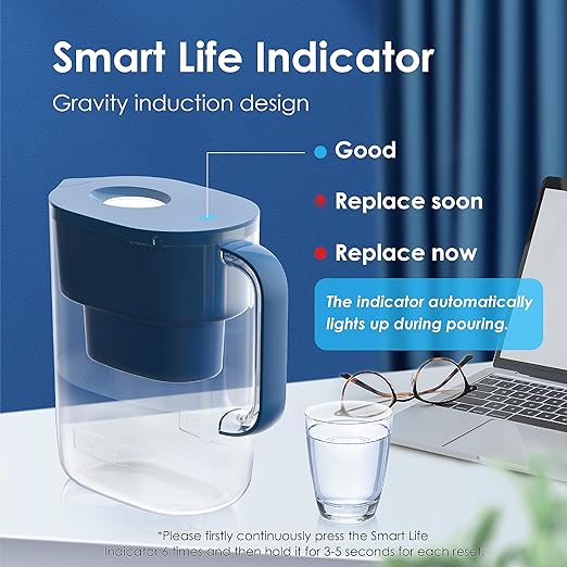 Waterdrop PT-07C Water Filter Pitcher, NSF Certified, 200-Gallon Long-Life - Image 7
