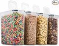 4 Pack Airtight Cereal & Dry Food Storage Container by Seseno