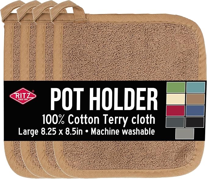 RITZ Terry Potholder & Hot Pad: Unparalleled Heat Resistant, Durable 100% by Ritz+Foodservice