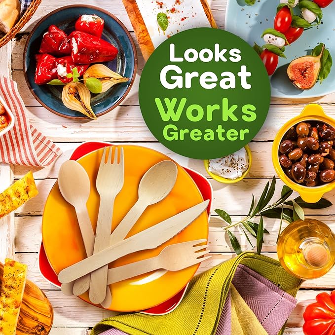 Weemium Disposable Wooden Cutlery Set - Image 9