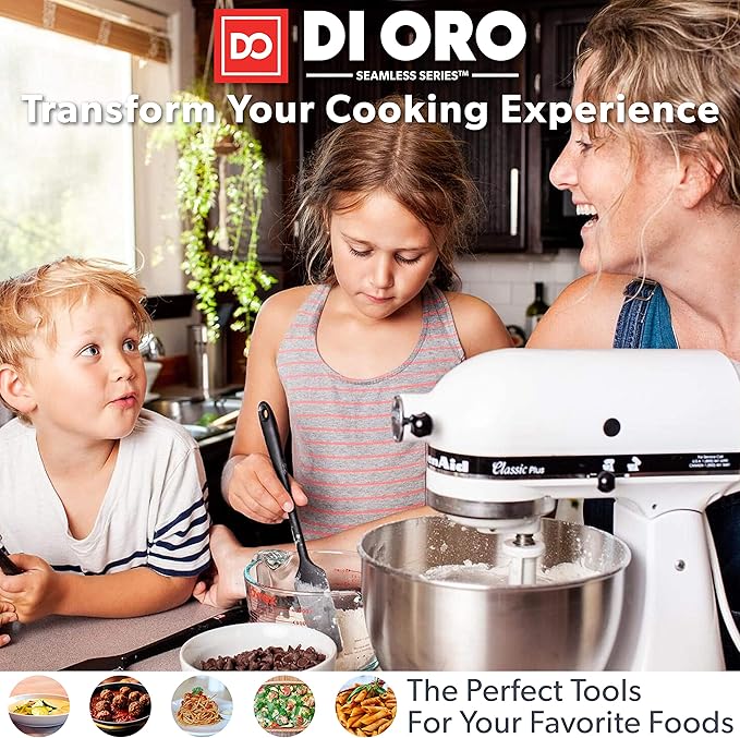 DI ORO Silicone Spoons for Cooking - Image 7