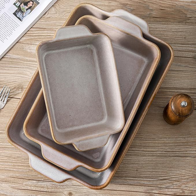 HVH 9x13 Baking Dish Set, Large Casserole Dishes - Image 7